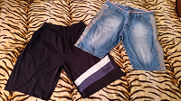 Отдается в дар Мужские джинсы, шорты. 60-62 размер.