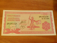 Отдается в дар Банкнота Бурунди