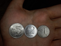 Отдается в дар Монеты Литвы 1991 года
