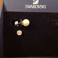 Отдается в дар Серьги новые Swarovski