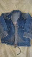 Отдается в дар Куртка джинсовая новая 116-122