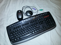 Отдается в дар Predator: беспроводные мышка и клавиатура + приёмник у ним.