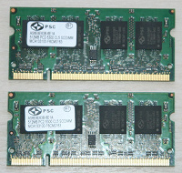 Отдается в дар Память для ноутбука DDR1, DDR2