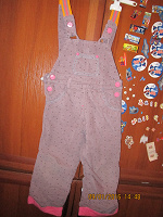 Отдается в дар Полукомбинезоны-штаны детские Barkito на весну, размер 98 размер под вельвет. Два одинаковых.