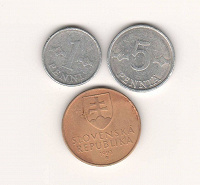 Отдается в дар Монеты Финляндии и Словакии