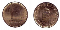 Отдается в дар Монета 1 форинт Венгрия 1998 год
