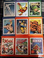 Отдается в дар 9 USPS открыток с супергероями