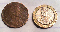 Отдается в дар монеты Чили