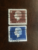 Отдается в дар Почтовые марки-стандарты Канады. Queen Elizabeth II — 1962-64.