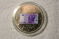 Отдается в дар 500 евро на жетоне