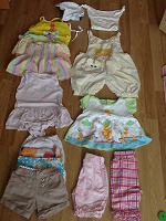 Отдается в дар Летняя одежда для девочки с 6-12 месяцев