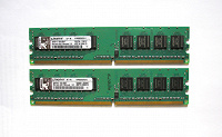 2 планки памяти DDR2-800 512М