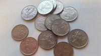 Отдается в дар монеты Росси 1 и 5 коп.