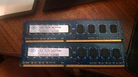 Отдается в дар ОЗУ DDR3 PC3-10600 2x2Gb