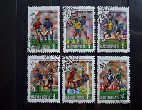 Отдается в дар Футбол. Почтовые марки Венгрии. Дубль 2.