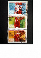 Отдается в дар 4 разные серии марок СССР.