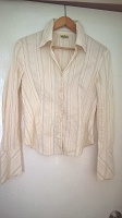 Отдается в дар Рубашка-блузка светло-бежевая, размер 44