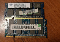 Отдается в дар Модули памяти DDR2 SO-DIMM для ноутбука
