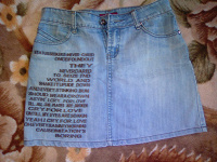 Отдается в дар Мини юбки джинсовые