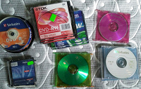 Отдается в дар Диски DVD-RW, DVD-R, CD-RW