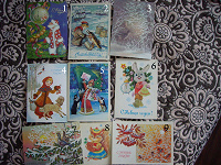 Отдается в дар Советские рисованые открытки