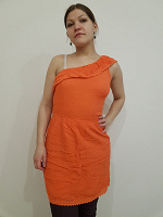 Отдается в дар Платье оранжевое
