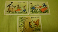 Отдается в дар 3 детские открытки из серии. 1954г