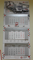 Отдается в дар Квартальный календарь с часами — 3 шт.