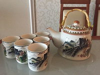 Отдается в дар Китайский чайник с чашками