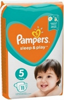 Отдается в дар Подгузники Pampers SleepPlay 5 (11-16 кг) Ромашка