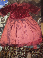 Отдается в дар Нарядное вишнево-красное платье на девочку лет 4-5