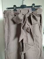 Отдается в дар Льняные женские брюки / штаны, размер 2, рост 157-160