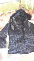 Отдается в дар Куртка женская зимняя черная, 42