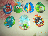 Отдается в дар 3 D карточки для игры.Angry Birds