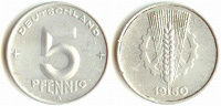 Отдается в дар Монета 5 пфеннигов 1950 года