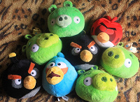 Отдается в дар Мягкие игрушки Angry Birds