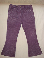 Отдается в дар джинсы фиолетовые с люрексом