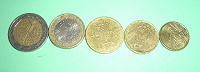 Отдается в дар недокомплект евро монет 3
