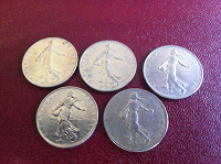 Отдается в дар Монеты. Франция. Пятая Республика (1959 — 2002)