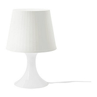 Отдается в дар 2 Лампы настольных, белого цвета. Ikea