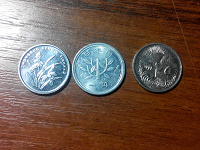 Отдается в дар Три монетки