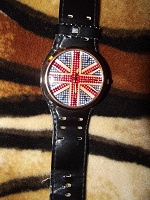 Отдается в дар Часы наручные с британским флагом