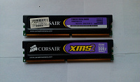Отдается в дар 2 планки памяти Corsair XMS2 DDR II 1GB