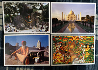 Отдается в дар 12 открыток с видами Индии