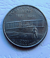 Отдается в дар Квотер 2001 года. Северная Каролина