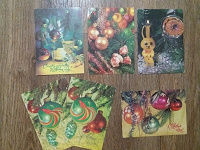Отдается в дар Советские новогодние открытки и не только