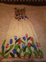 Отдается в дар Летнее платье в пол, 48 размер от 165 см