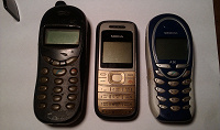 Отдается в дар (для коллекции) 3 старые мобилки