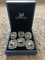 Отдается в дар Серьги и подвеска с кристаллами Swarovski