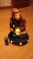 Отдается в дар Пепельница гипсовая обезьяна